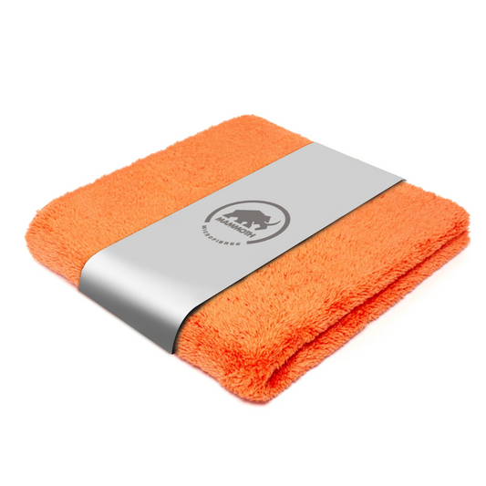 Orange Canary 360 GSM Plush Microfibre Towel, 40cm x 40cm