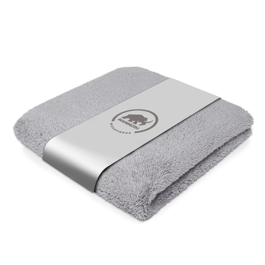 Supa Soft Grey 520 GSM Extra Plush Microfibre Towel, 40cm x 40cm