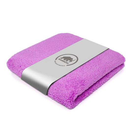 Supa Soft Purple 520 GSM Extra Plush Microfibre Towel, 40cm x 40cm